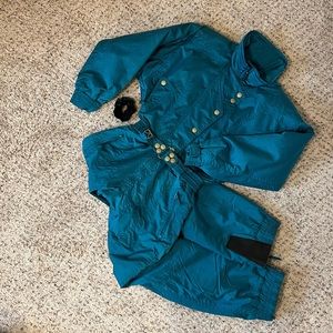 Couloir Vintage Dark Turquoise Onesie Snow Suit